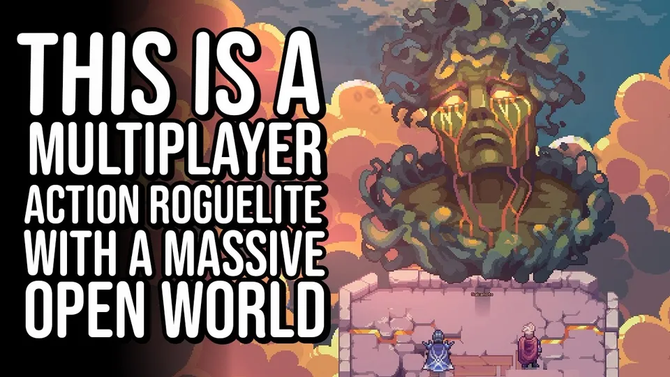 Soulbound Online pixel art dungeon combat on PC client